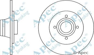 APEC BRAKING dsk2826 -  Тормозной диск